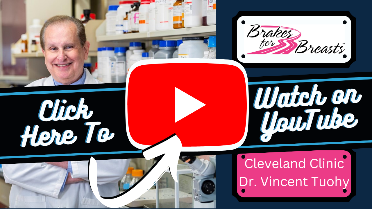 Watch Dr Vincent Tuohy with the Cleveland Clinic Breast Cancer Vaccine Research Fund